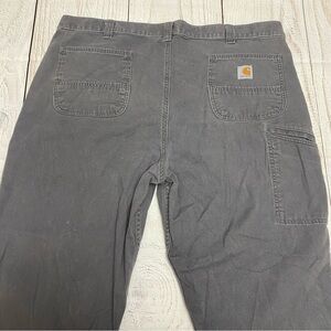 Carhartt Rugged Flex Relaxed Fit Canvas Workpant charcoal 42x32